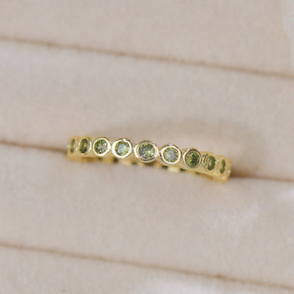 Verde Bezel Band Ring