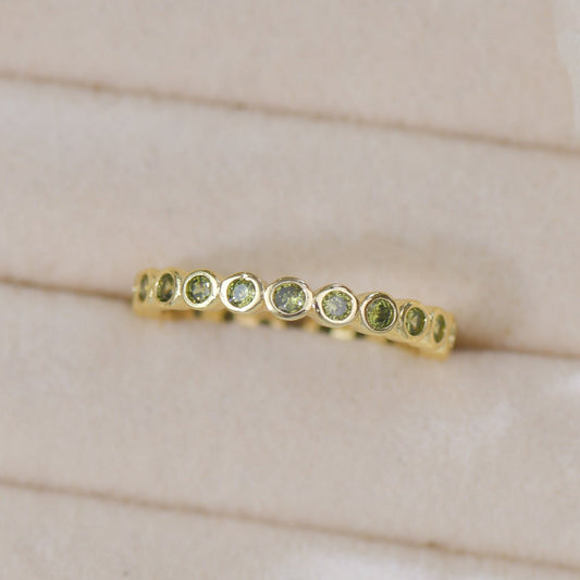 Verde Bezel Band Ring