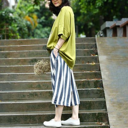 Pure Cotton Tops Animal Printing Loose Summer Blouse