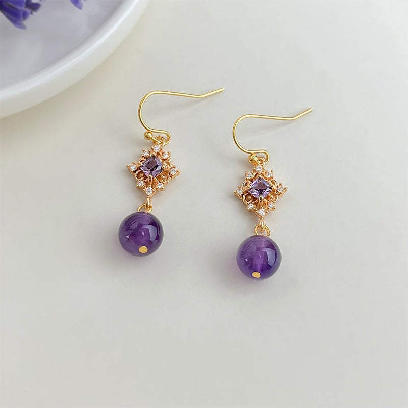 Violet Daphne Earrings