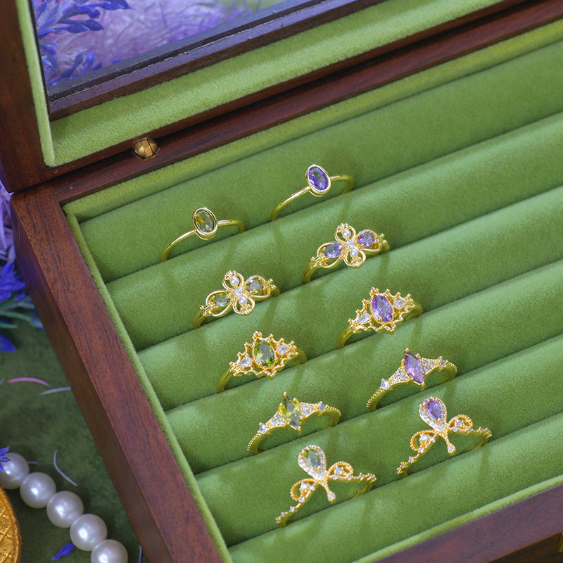 Violet Regalia Oval Ring
