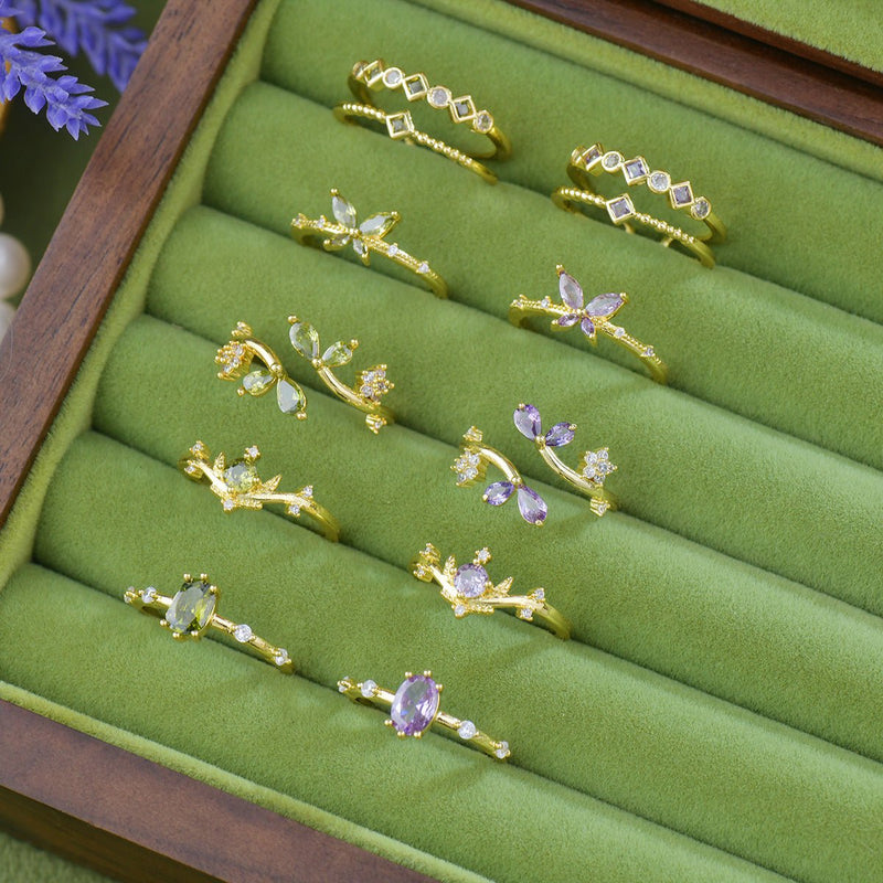 Violet Tiara Ring