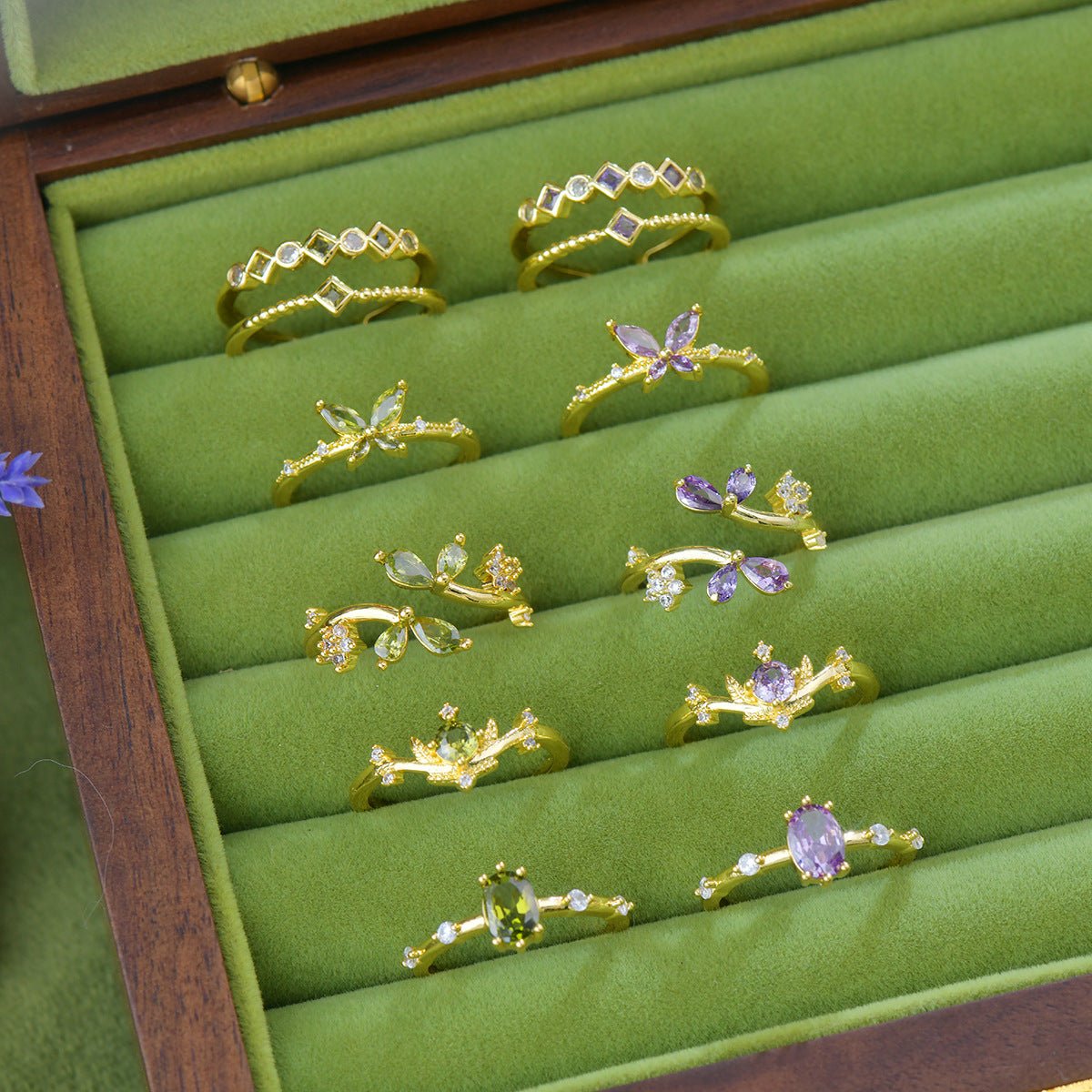 Violet Tiara Ring