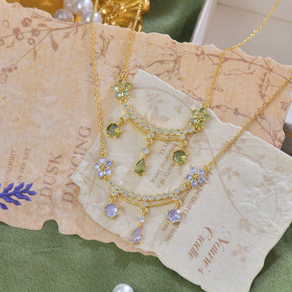 Wildflower Serenade Necklace in Green