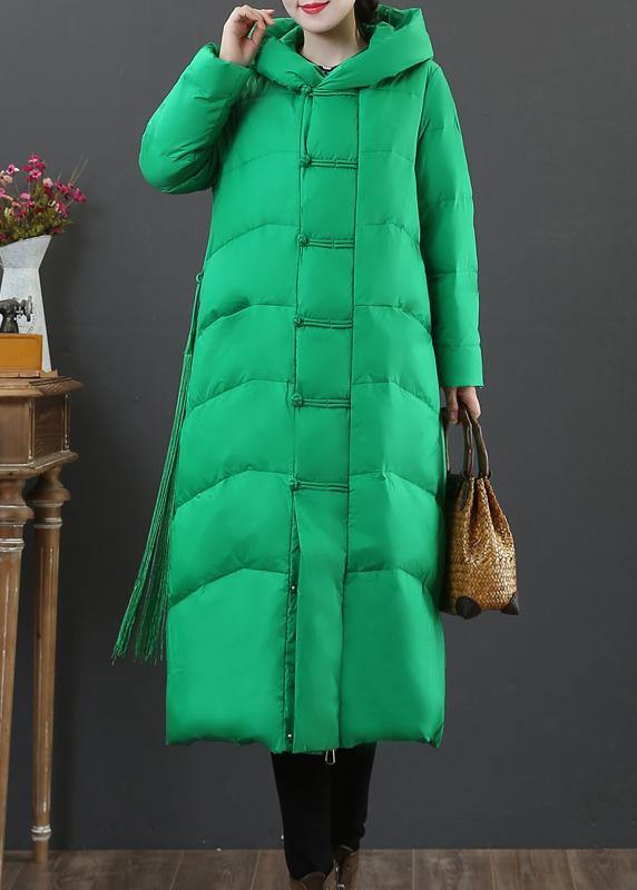Loose Fitting Snow Jackets Winter Outwear Black Hooded Zippered Duck Down Coat