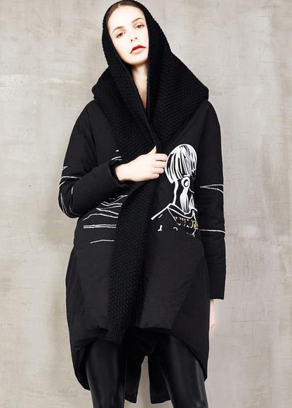 Winter Jacket Back Open Jackets Black Low High Design Down Jacket Woman