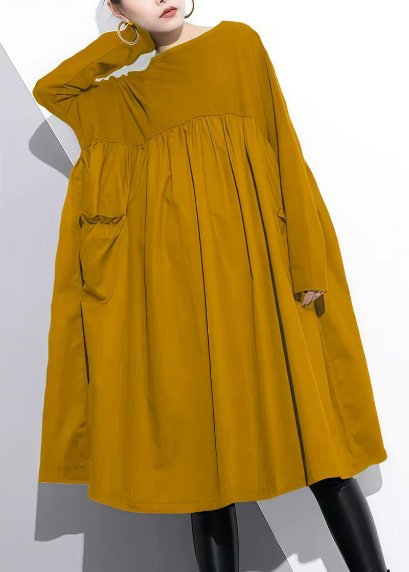 Purple Shift Dress Cotton Clothing Dress